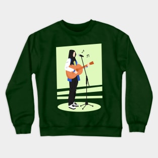 Female Singer Crewneck Sweatshirt